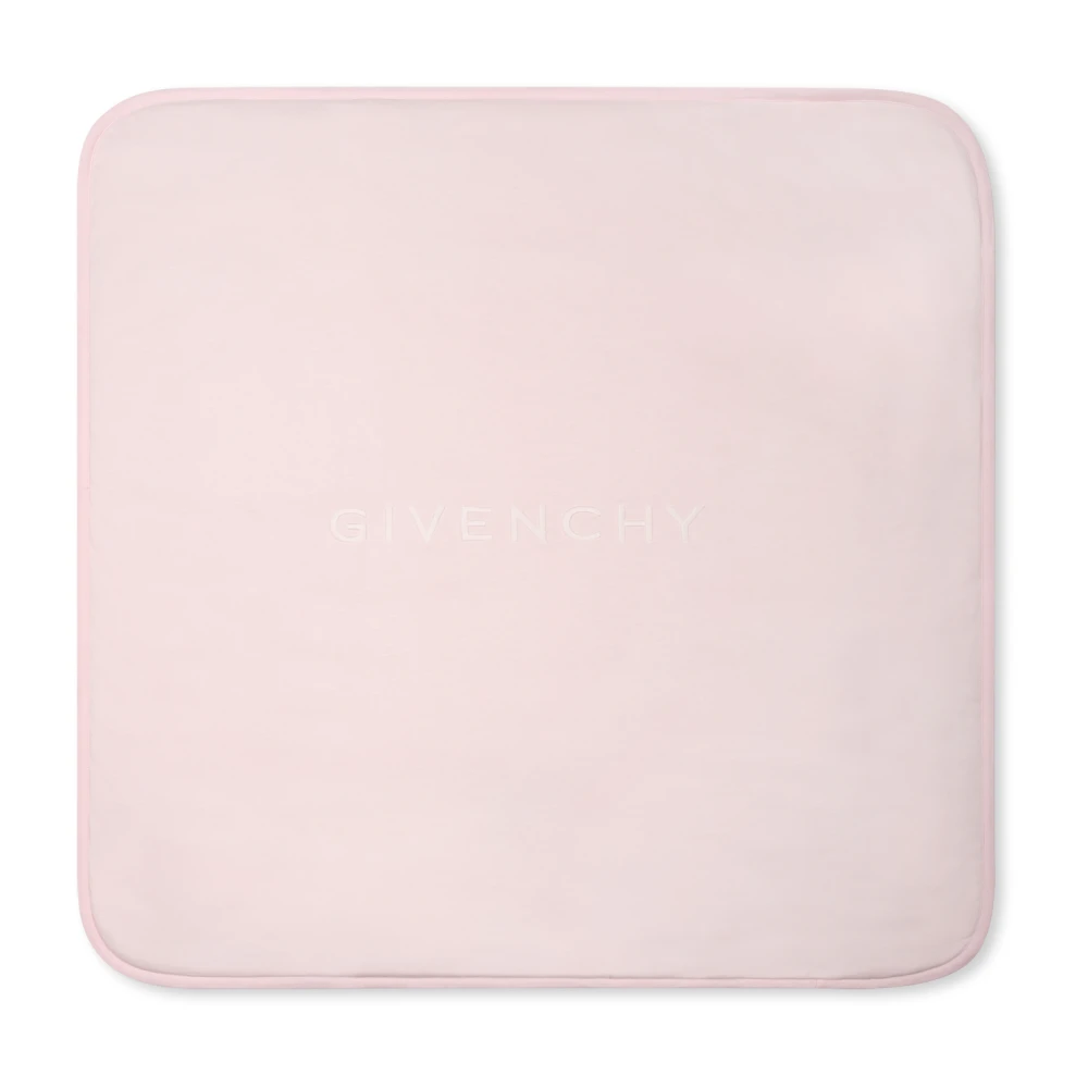 Givenchy Roze Deken 4G Motief Katoenen Jersey Pink Unisex