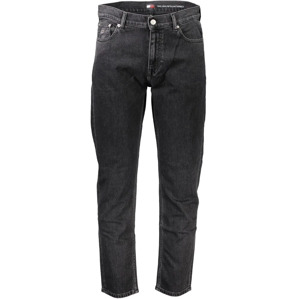 Tommy Hilfiger Zwarte Katoenen Jeans & Broek Black Heren