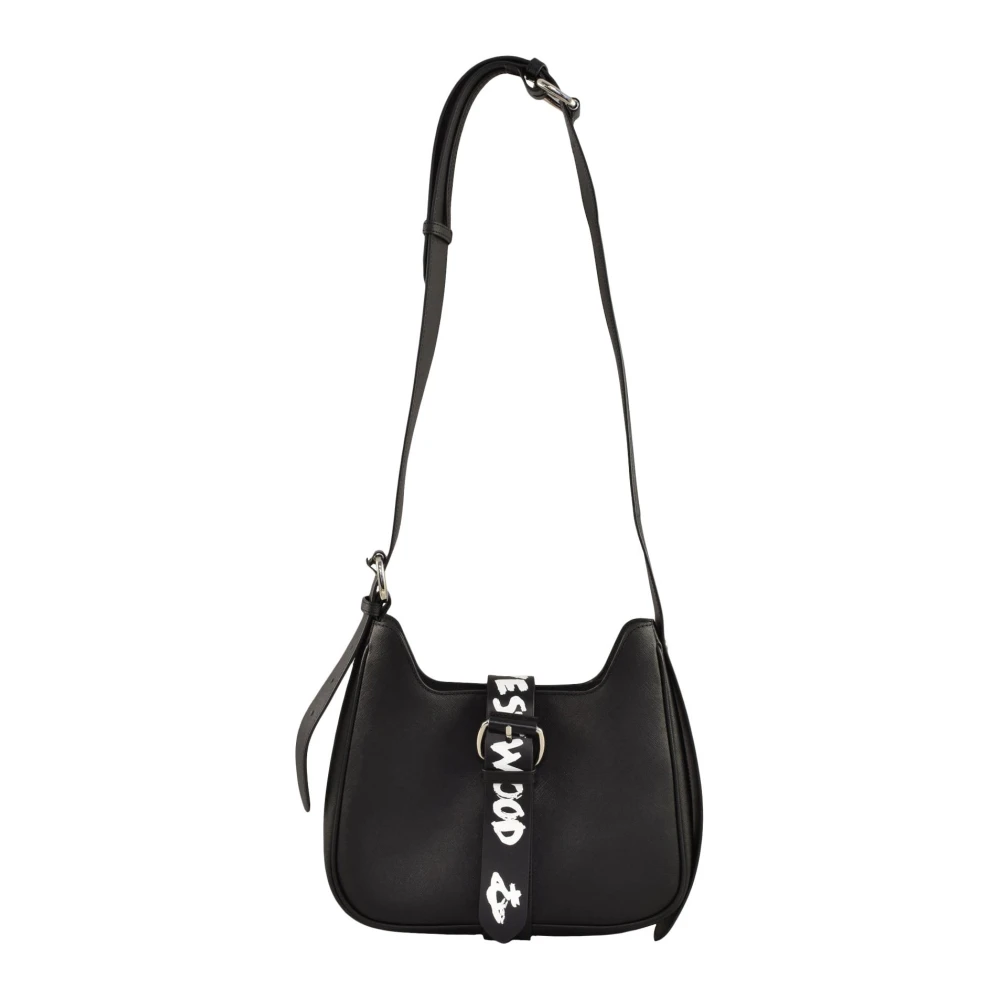 Vivienne Westwood Leren Schoudertas Black Dames