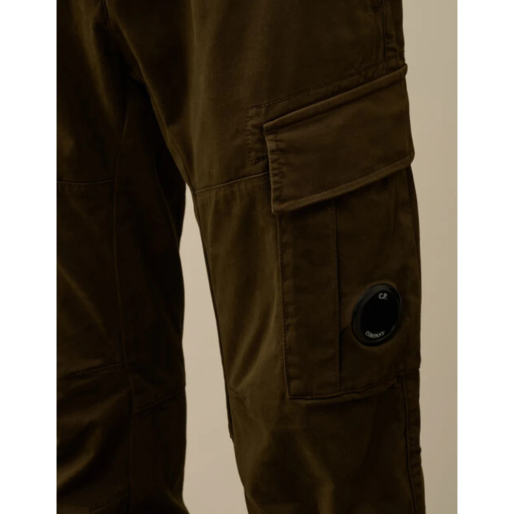 C.P. Company Groene Cargo Broek Stretch Katoen Green Heren