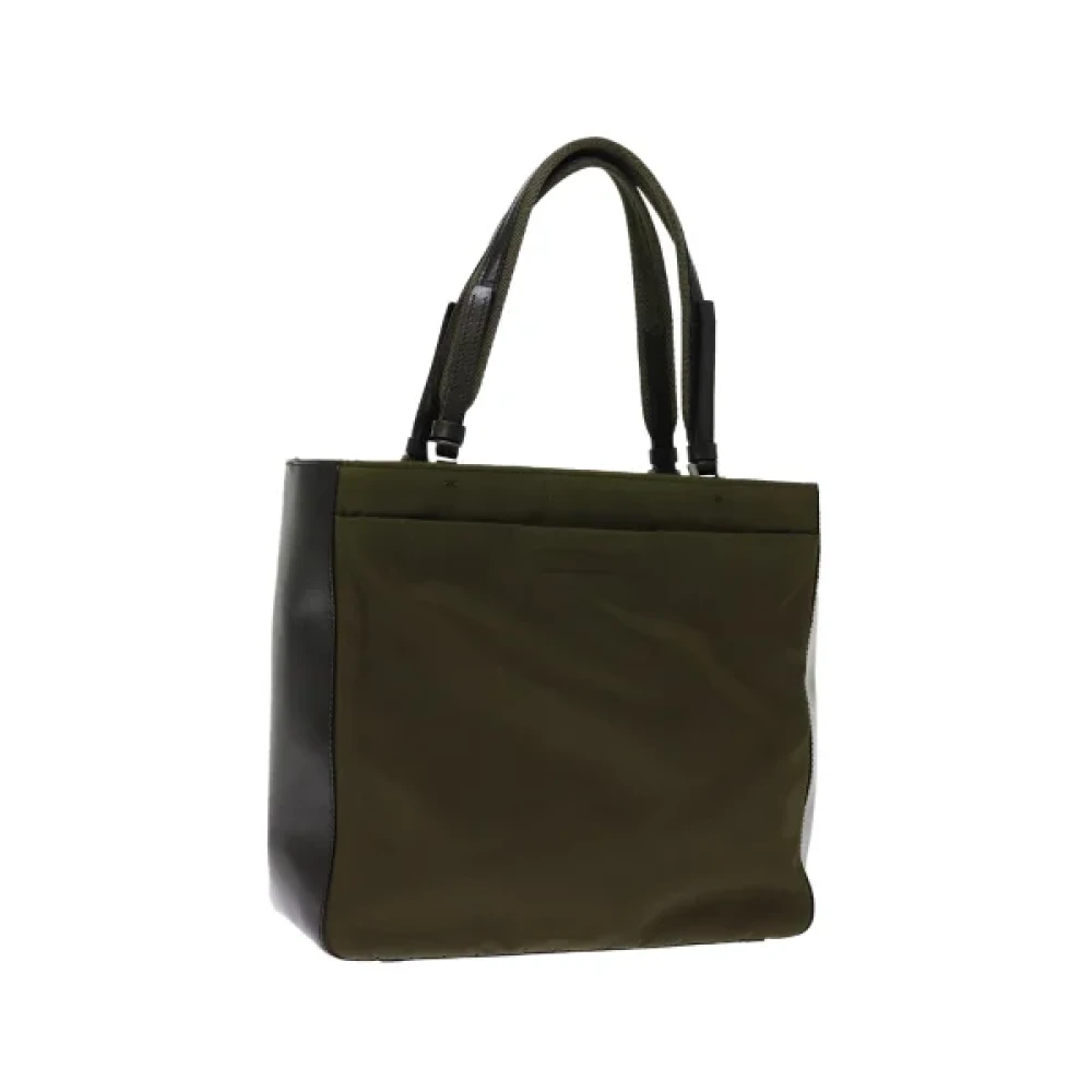 Prada Vintage Pre-owned Nylon prada-bags Green Dames