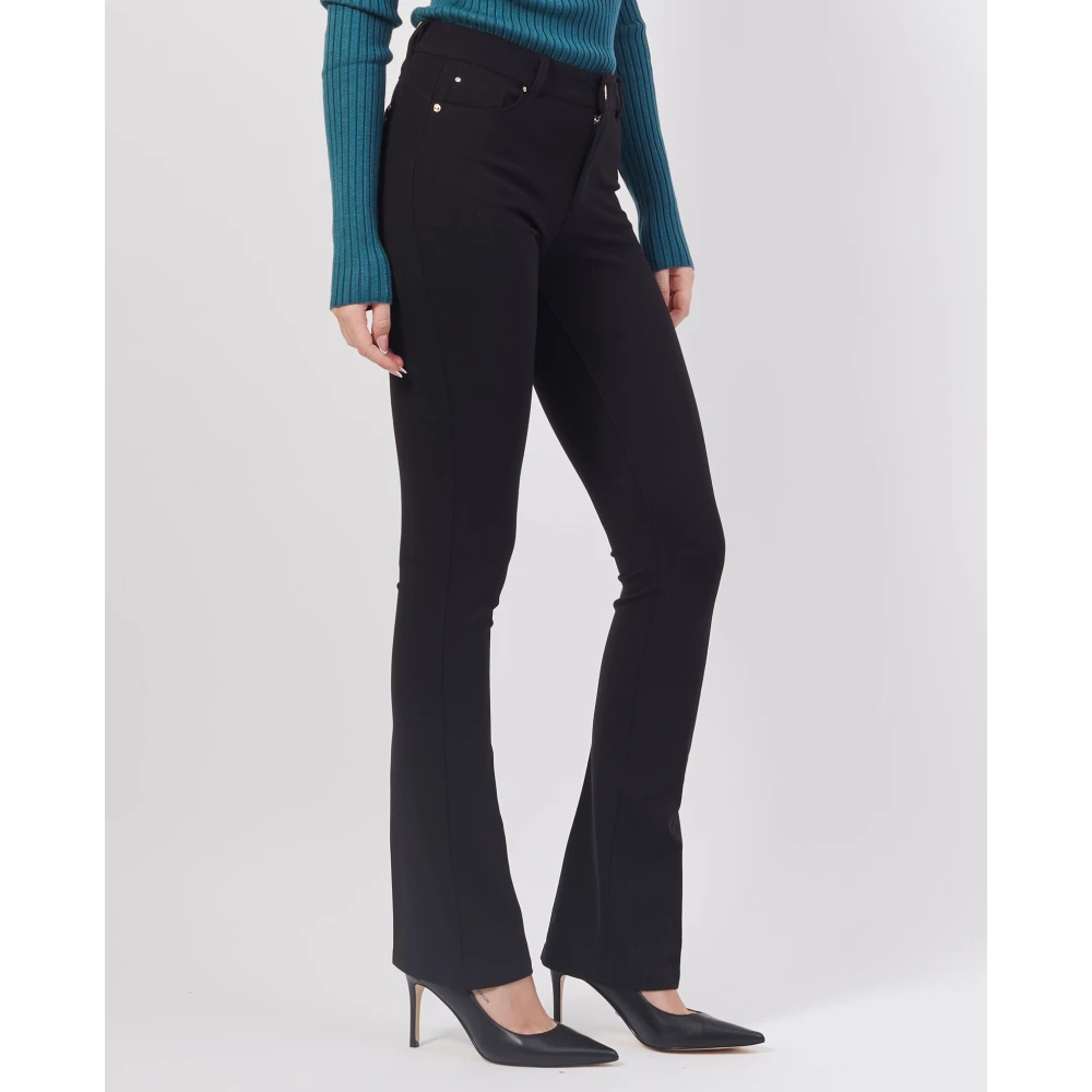 Fracomina Zwarte Slim Fit 5-Pocket Jeans Black Dames