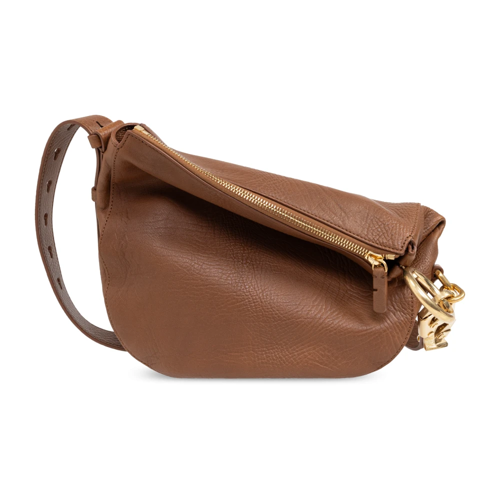 Burberry Vrouw Bruin Tassen Dames, One Size, Leer, Knight Small Schoudertas