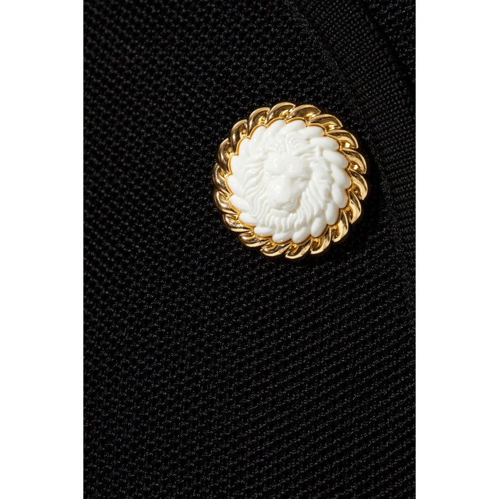 Balmain Jurk met knopen Black Dames