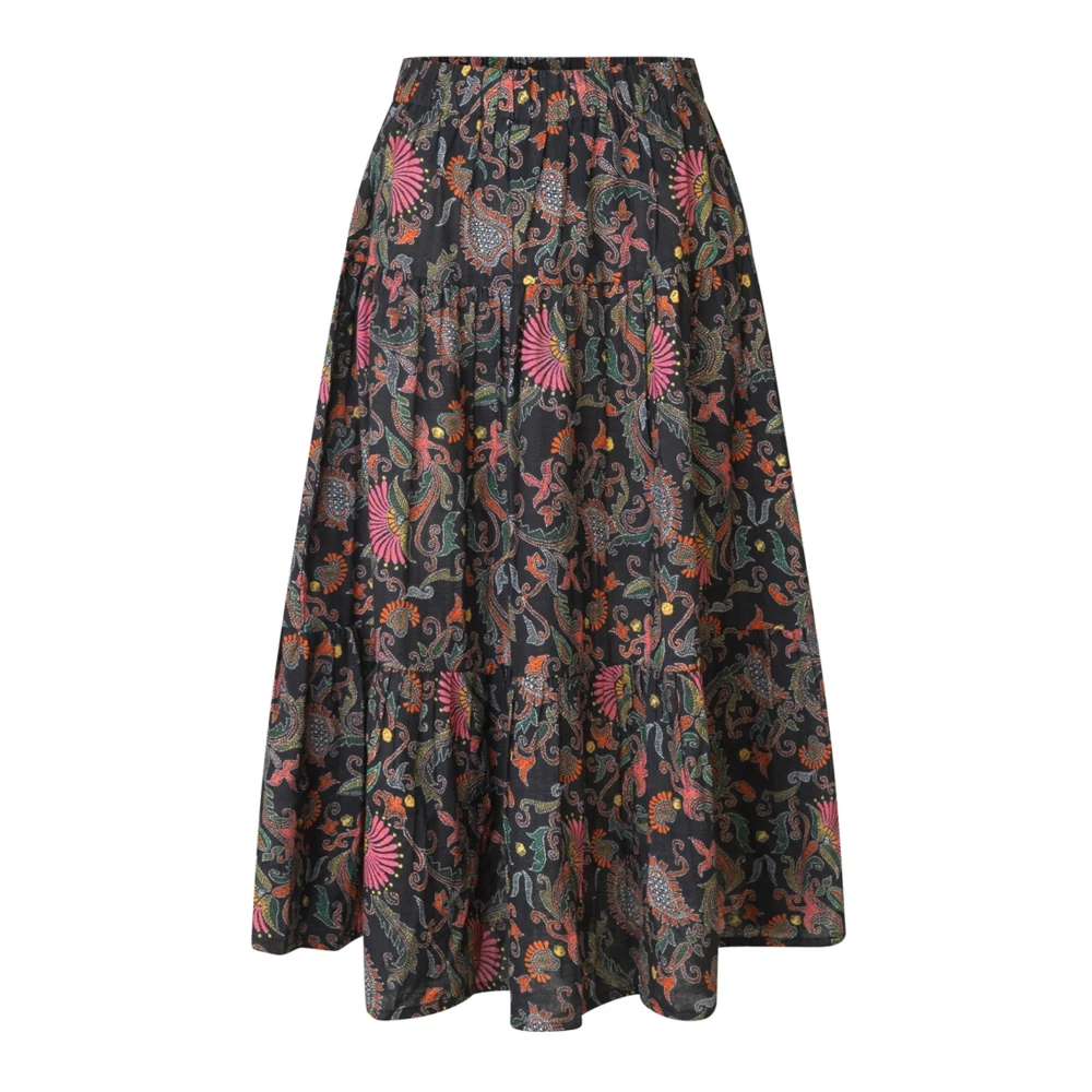 Lollys Laundry Women's Multicolor Flower Print Midi Skirt - Midi Skirts - Xs - Skirts