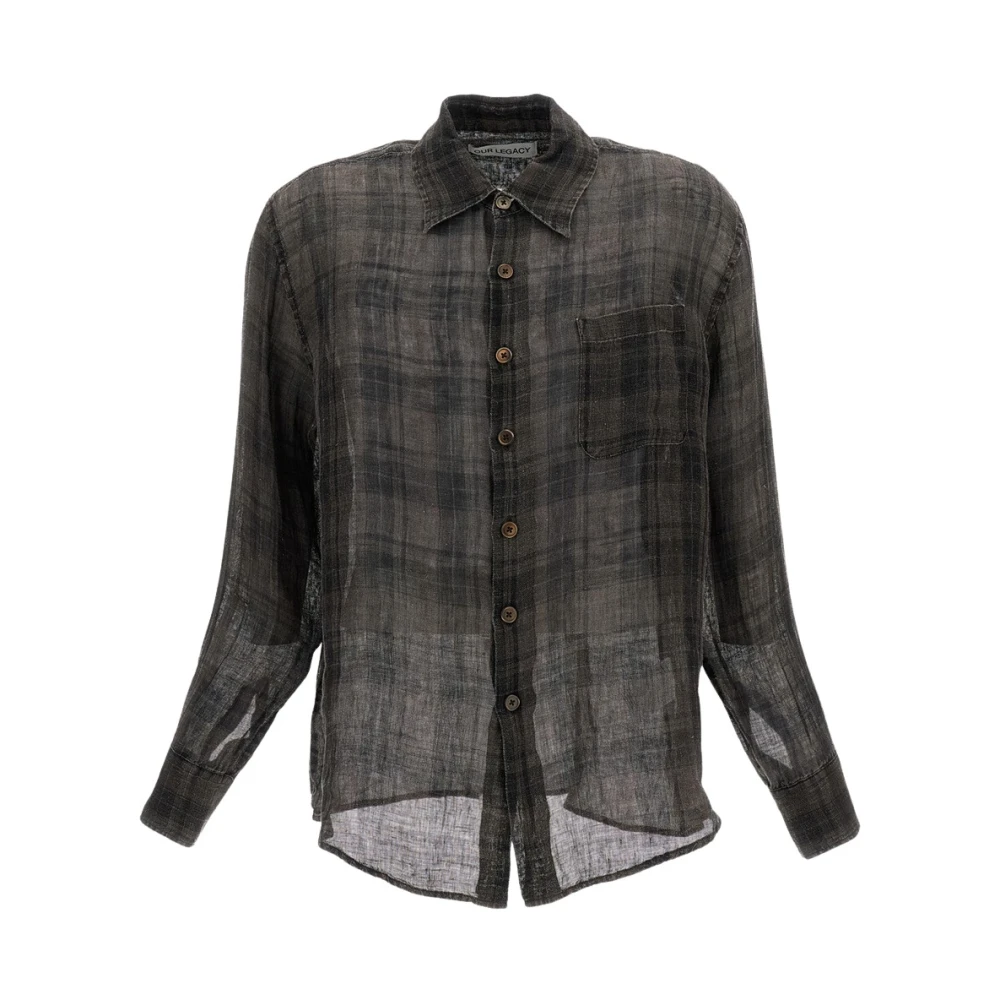 Our Legacy Men's Multicolor Casual Shirts, Xl, Above Shirt