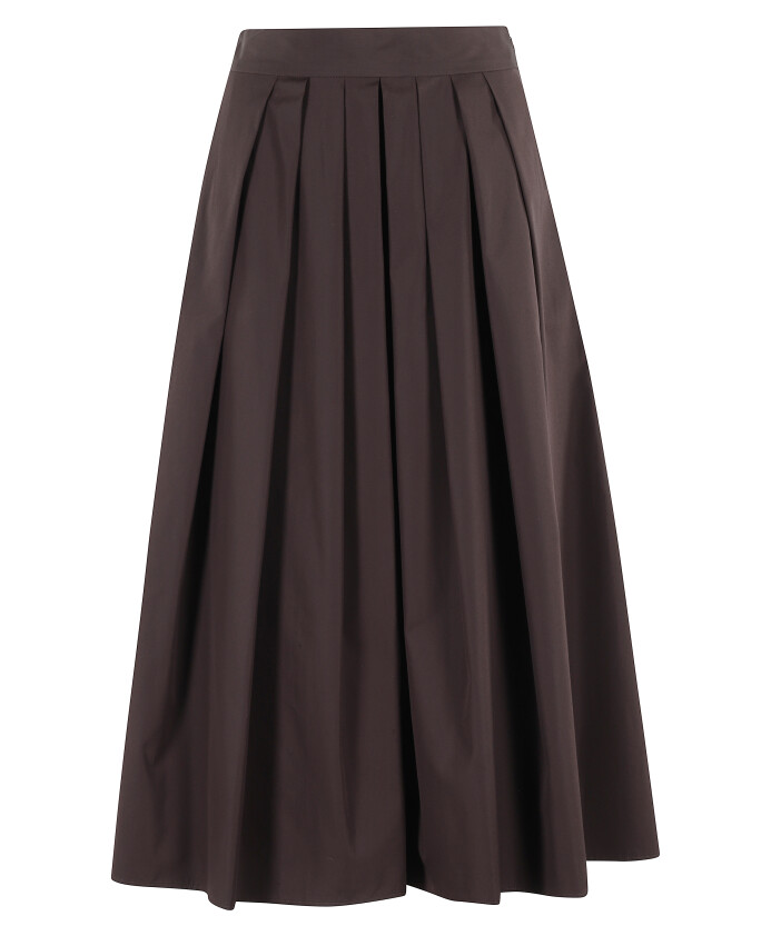 bruine-midi-rok-met-zakken