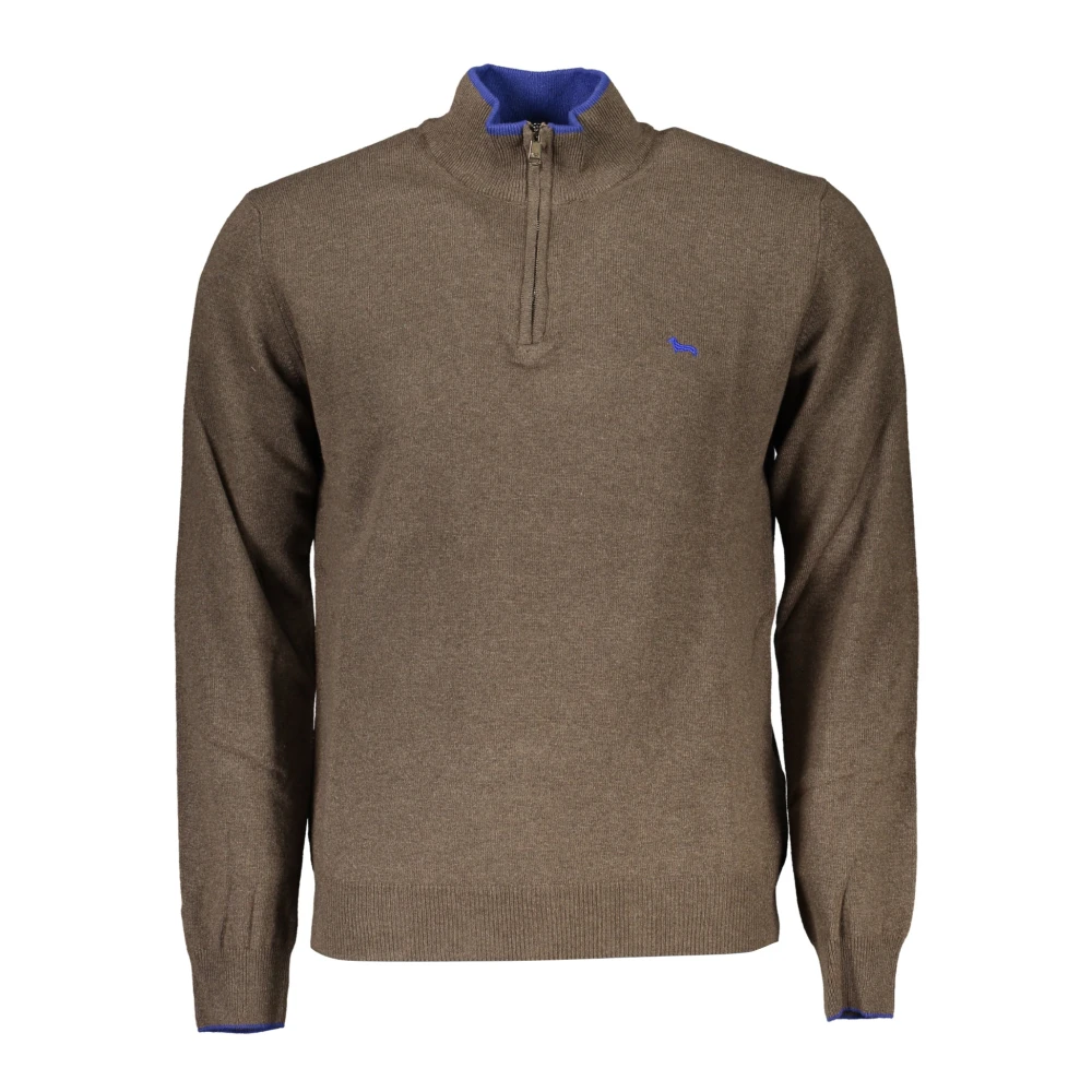 Harmont & Blaine Men's Brown Turtlenecks,, Long Sleeve Jumper With Contrast Details 2XL