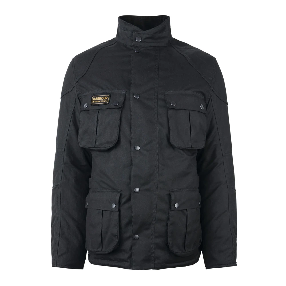 Barbour Winter Lockseam Wax Jacket Black Heren