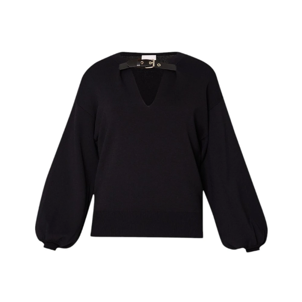 Liu Jo Stijlvolle Gebreide Top Black Dames