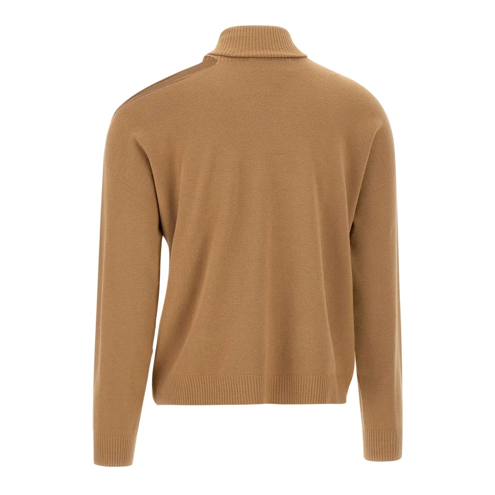 Kaos Bruine Sweater met Cut-Out Detail Brown Dames
