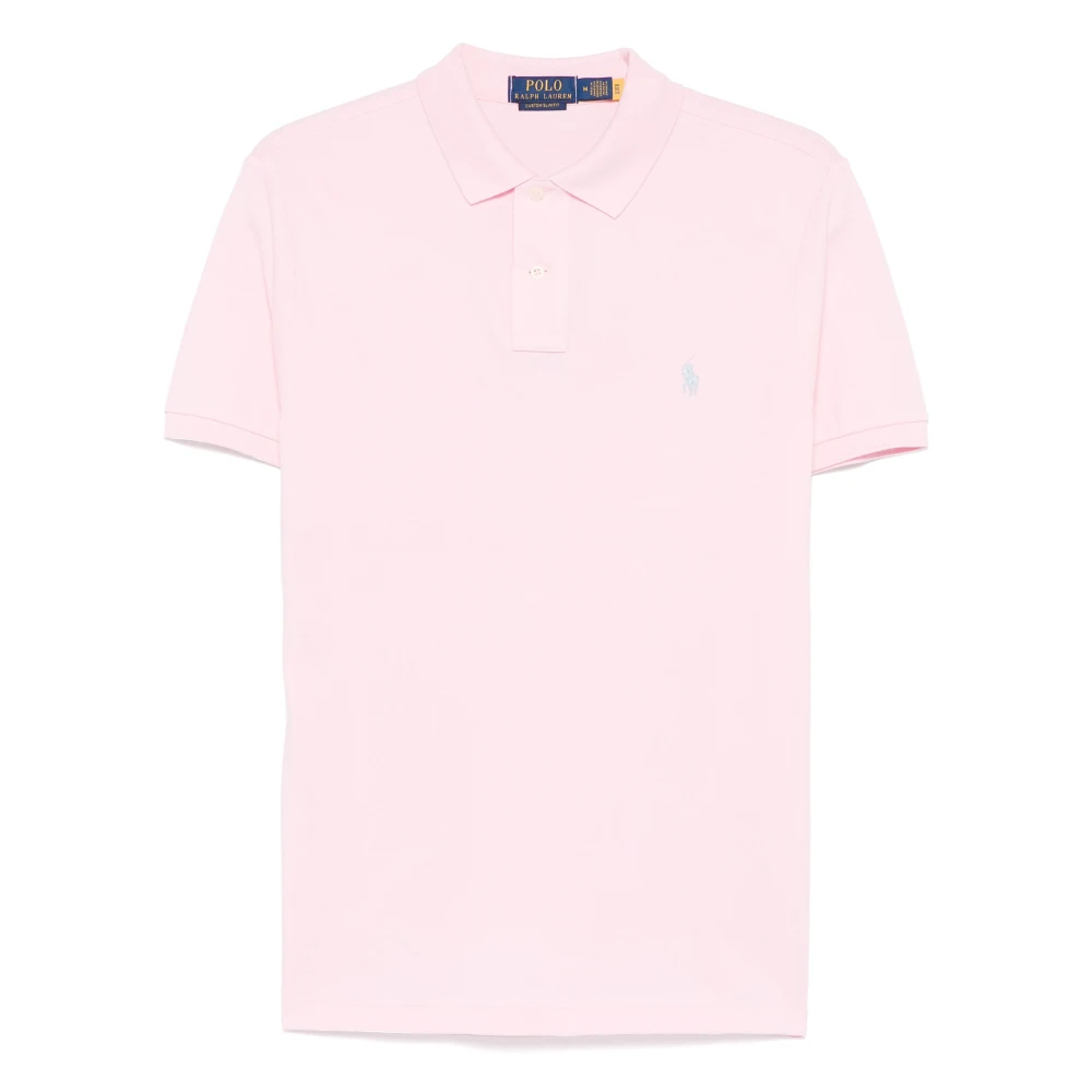 Polo Ralph Lauren Aangepaste Slim Fit Katoen Mesh Polo Pink Heren