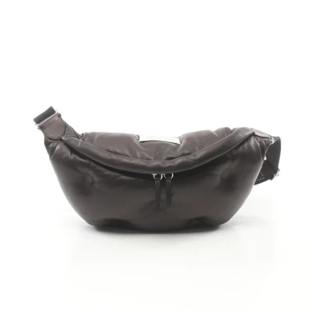Maison Margiela Pre-owned Leather crossbody-bags Black Dames