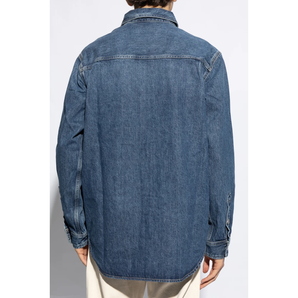 Samsøe Denim overhemd Sadamon Blue Heren