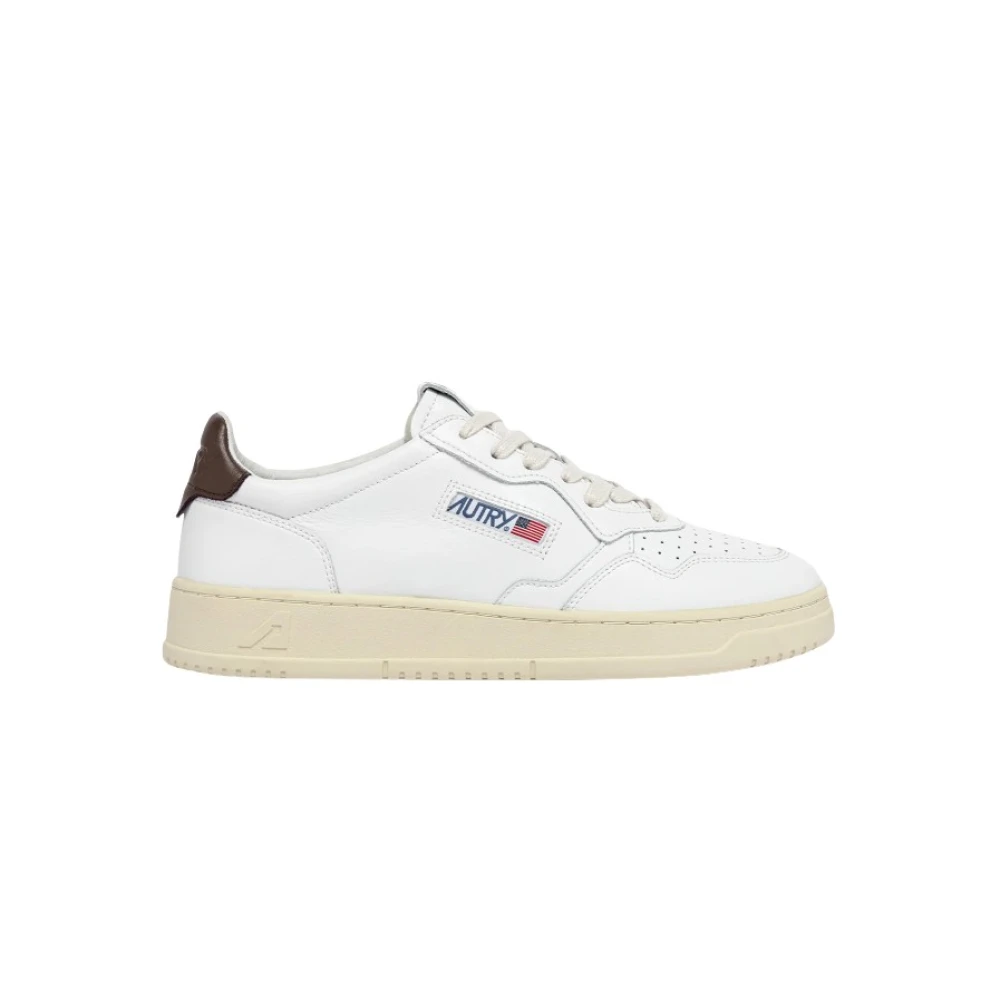 Autry Vita Medalist Läder Sneakers Brun Häl White, Herr