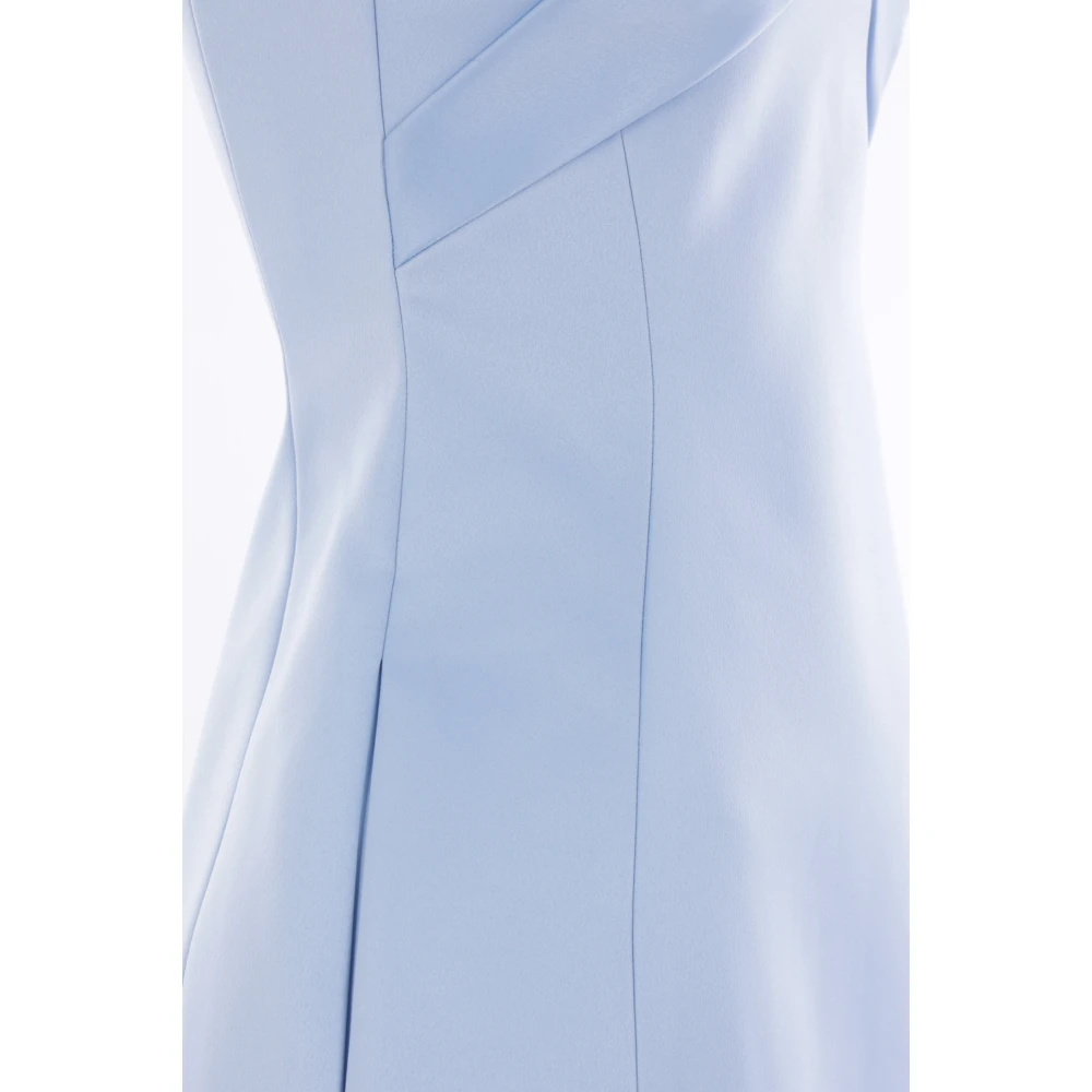 Marc Jacobs Blauwe mouwloze satijnen jurk Blue Dames