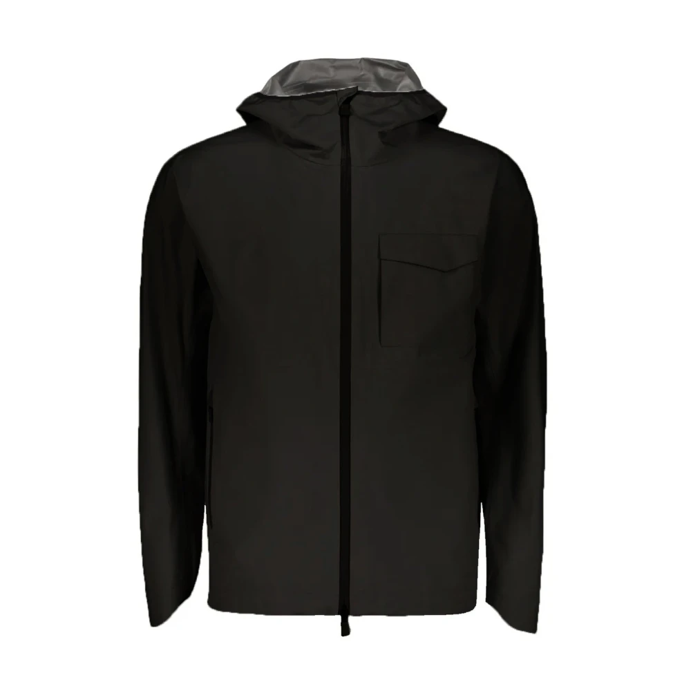 Herno Men's Black Lightweight Hooded Jacket
