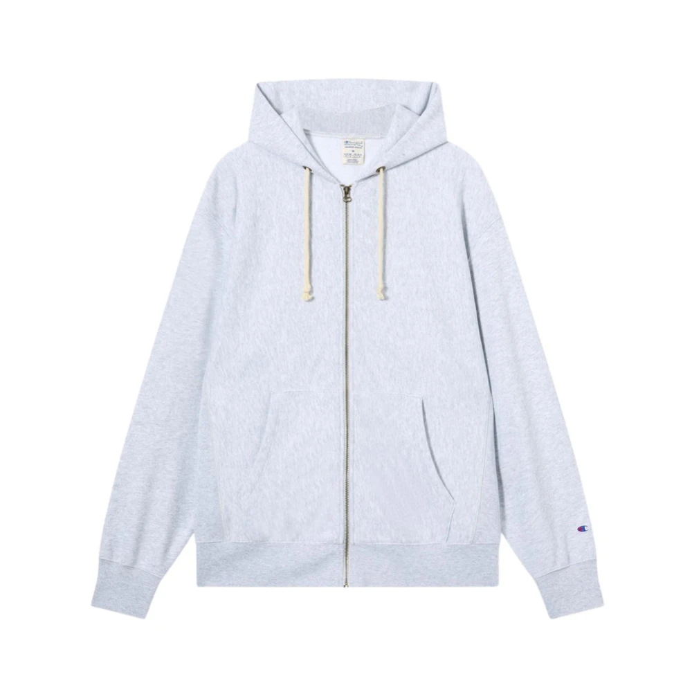 Champion Men's Gray Reverse Weave Soft Fleece Zip-Up - Zip-Throughs - Xs - Sweatshirts & Hoodies