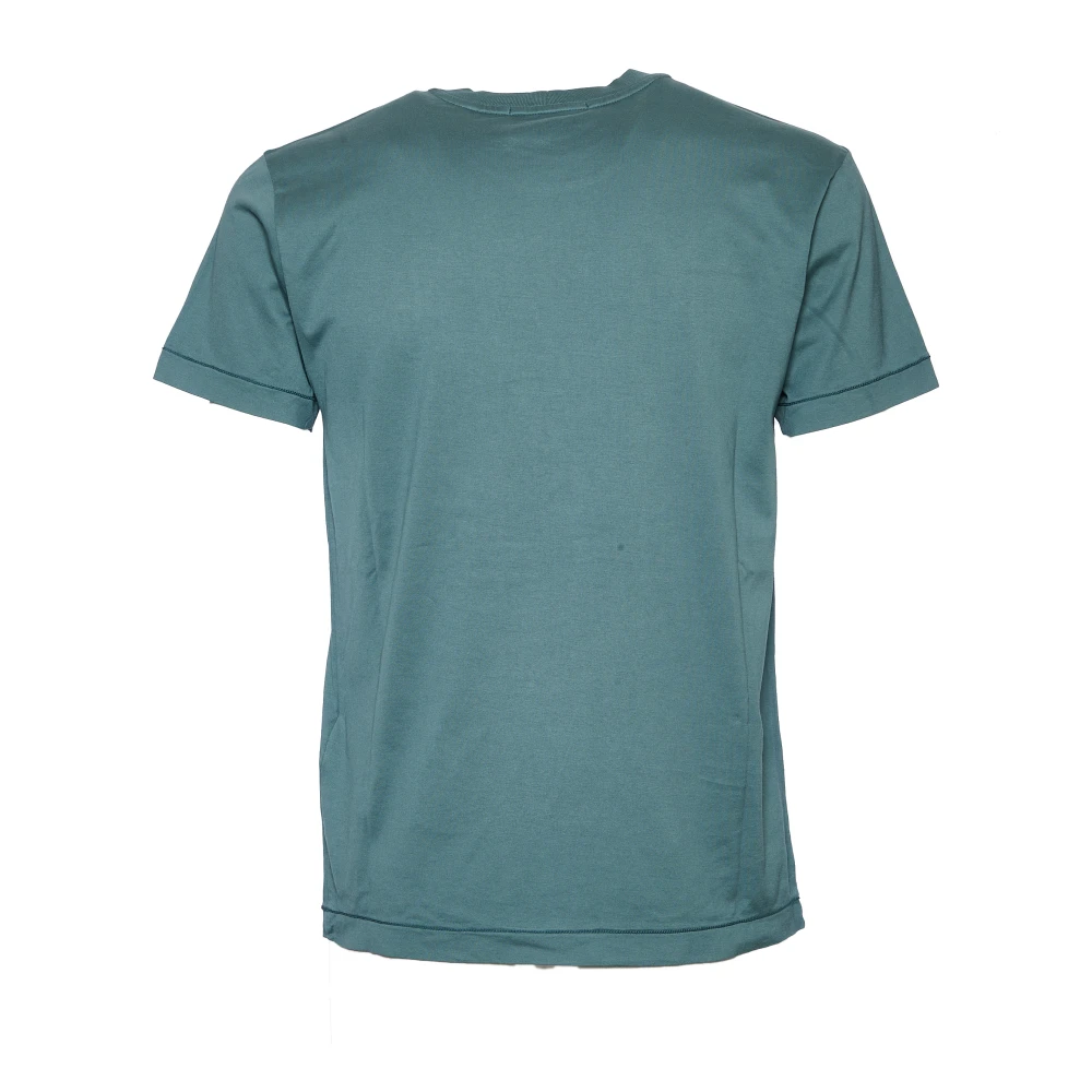 Stone Island Mosgroene Jersey T-shirt Blue Heren