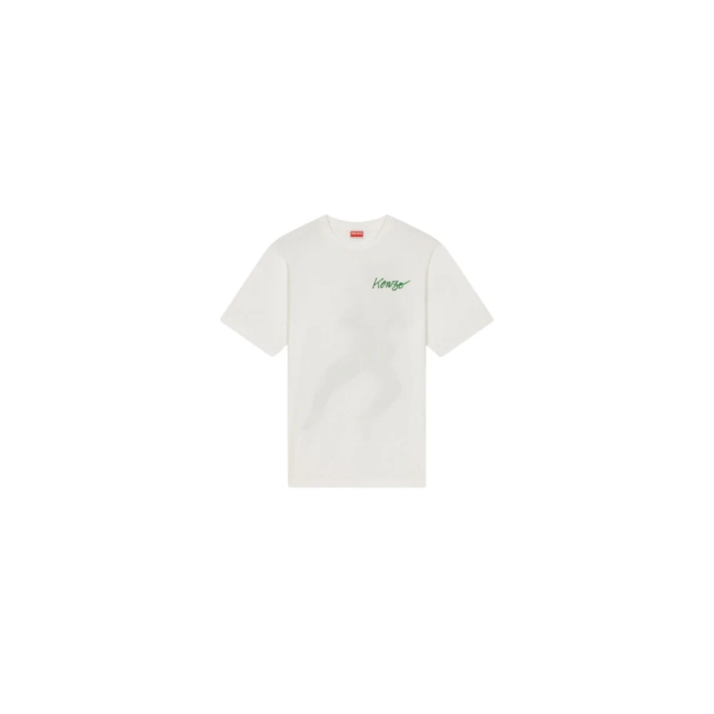 Kenzo LE T-Shirt MET Love Logo DOS White Dames