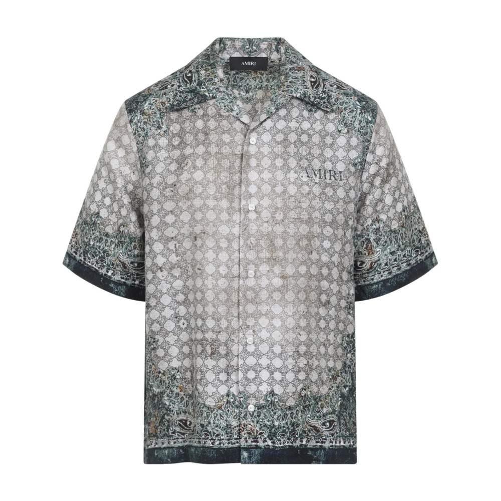 Amiri Men's Green Short Sleeve Shirts, S, Amtosh1095 Shirt