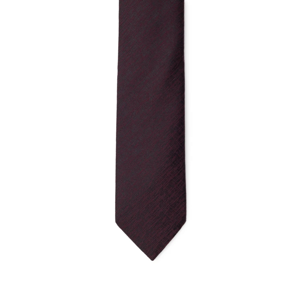 Dolce & Gabbana Zijden en wollen geborduurde stropdas Purple Heren