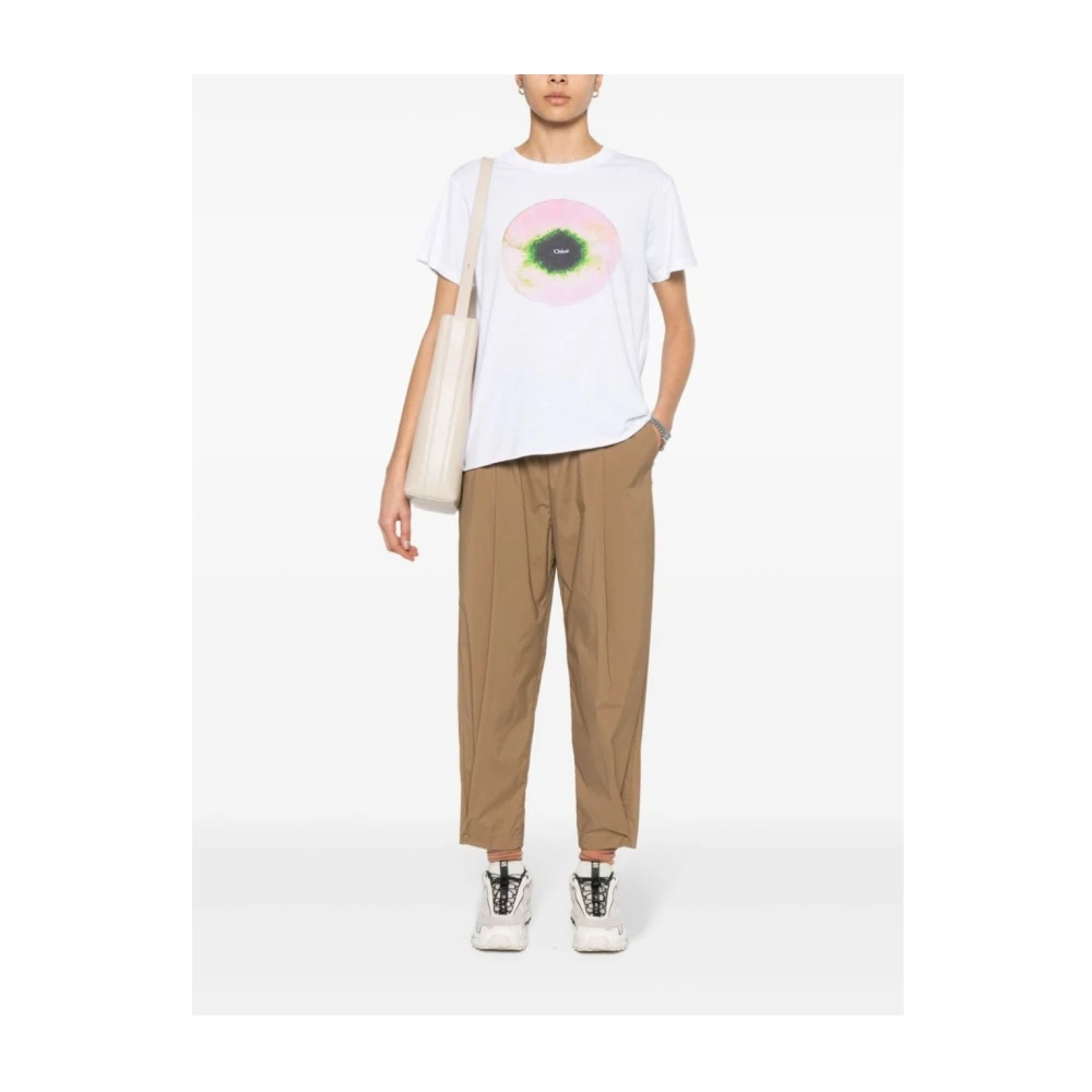 Herno Cropped Trousers Brown Dames