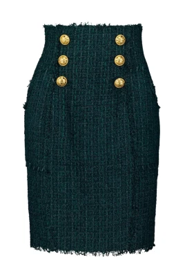 Elegant Tweed Pennkjol