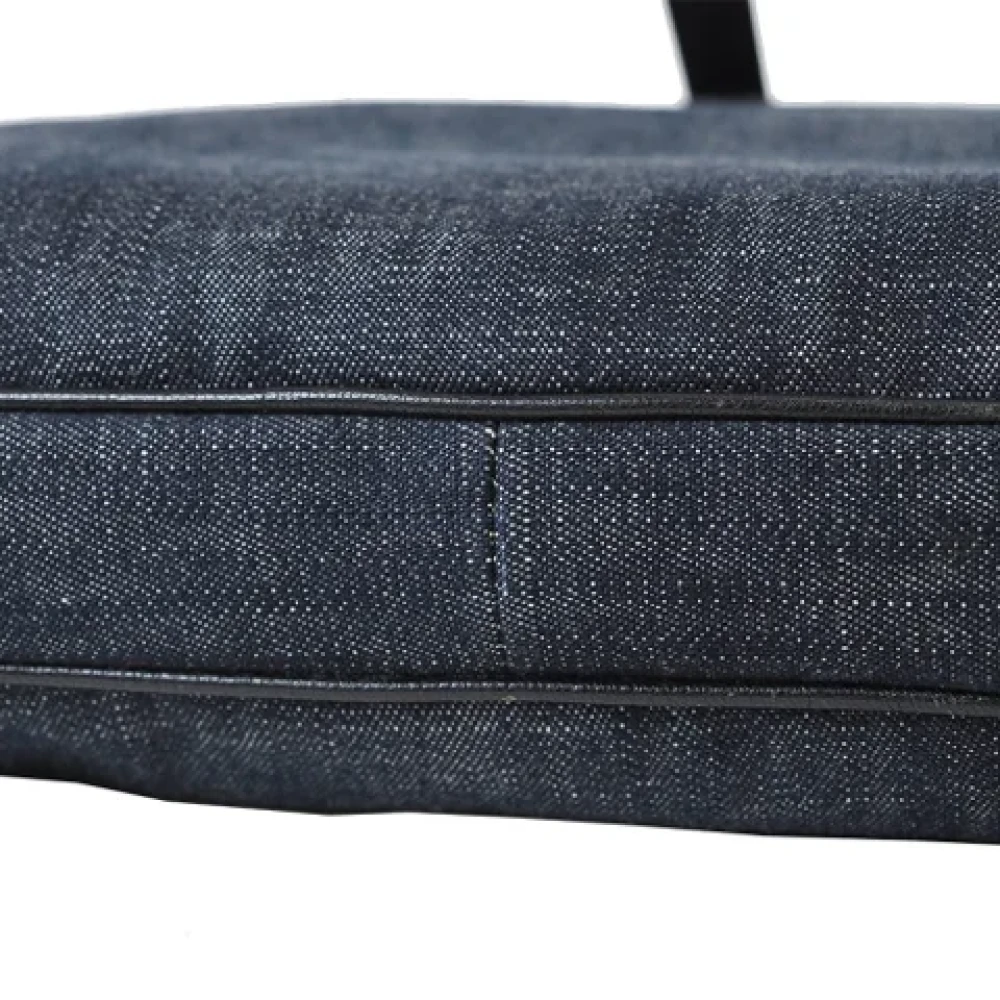 Prada Vintage Pre-owned Cotton prada-bags Blue Dames