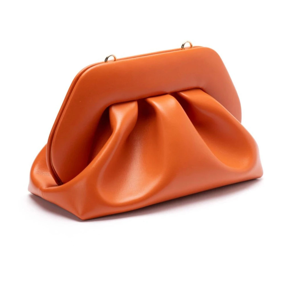 THEMOIRè Oranje Crossbody Tas met Plooien Orange Dames