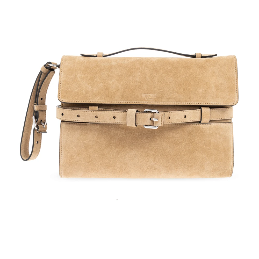 Moschino Suède handtas Beige Dames