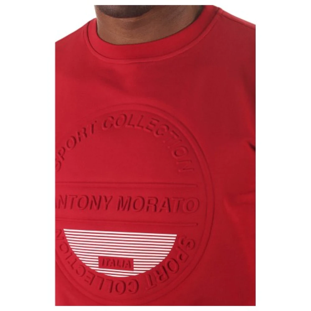 Antony Morato Heren Katoenmix Sweatshirt Red Heren