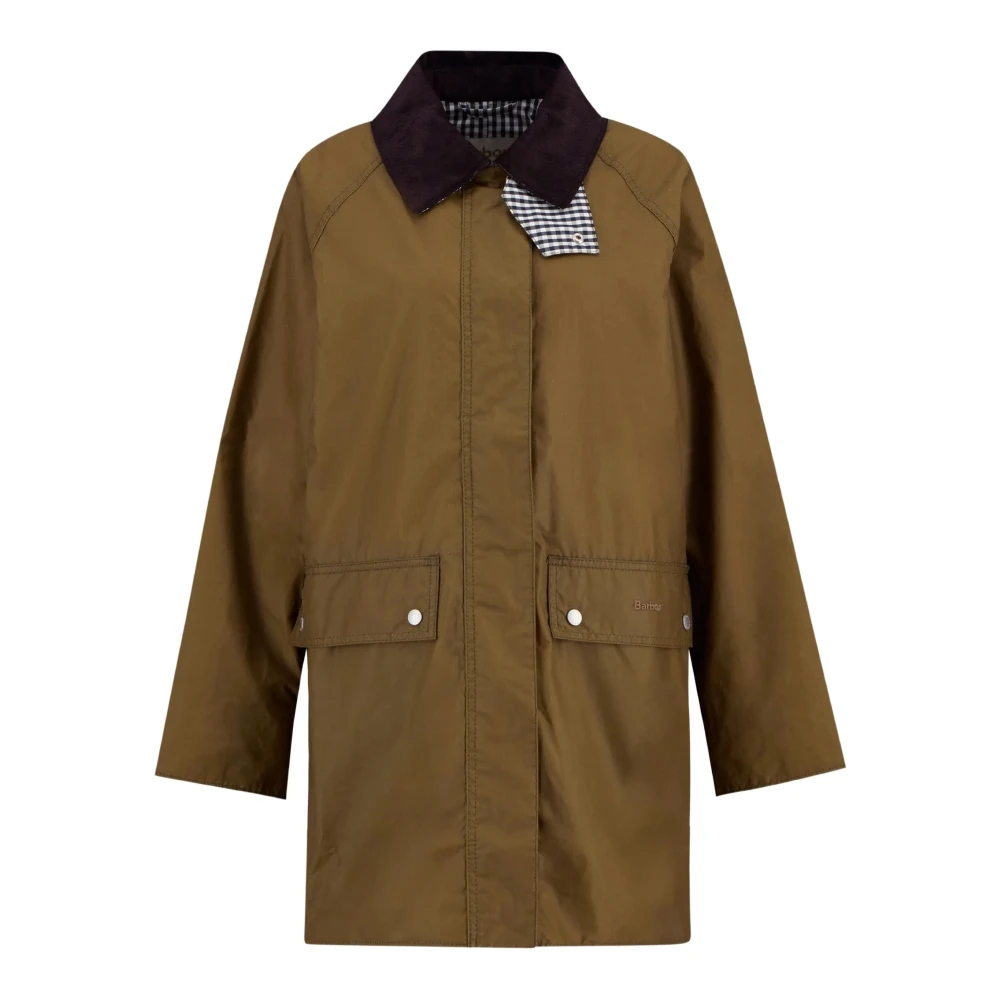 Barbour Women's Brown Wren Waxed Jacket - Light Jackets - M - Jackets
