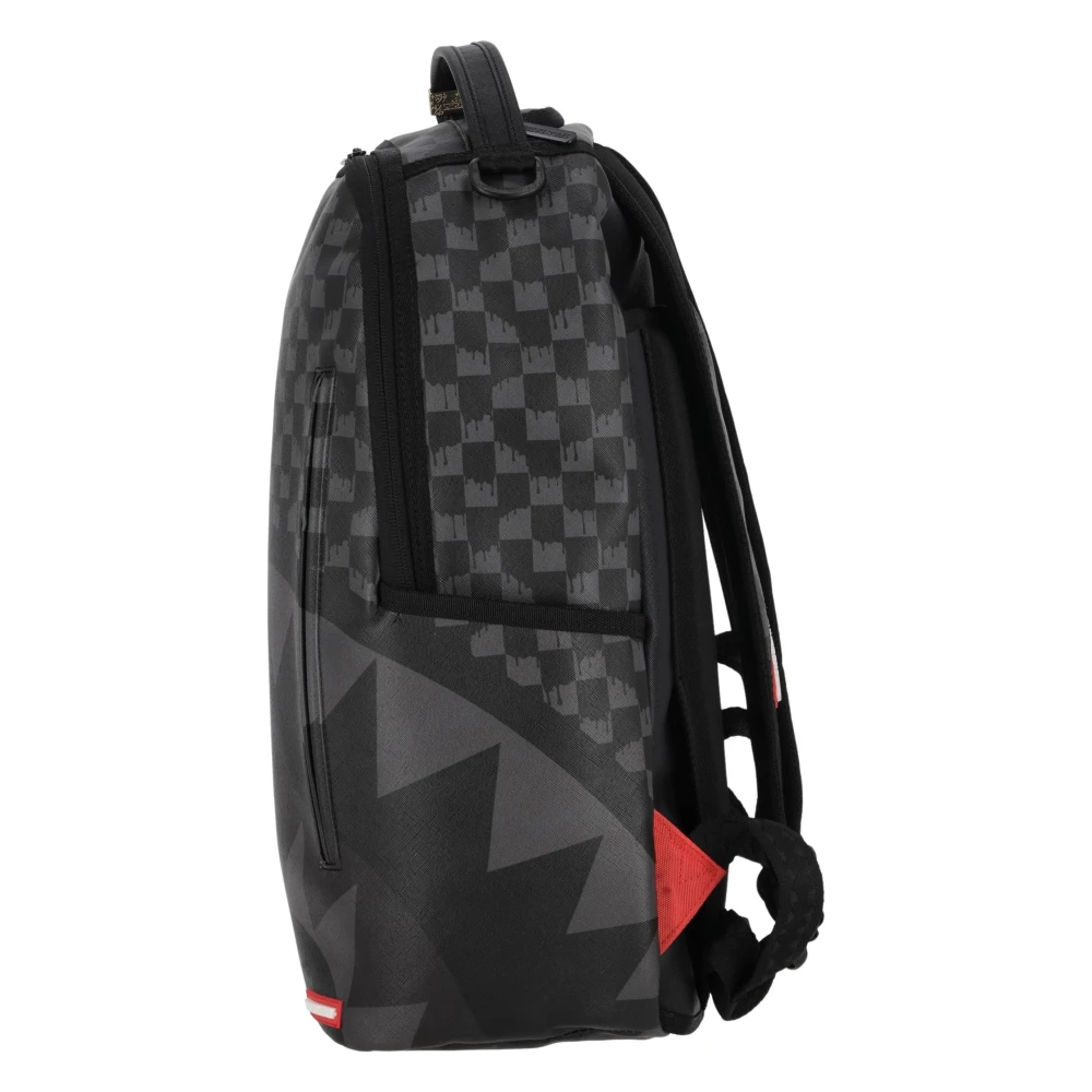 Sprayground Zwarte geruite rugzak met zijvakken Black Heren