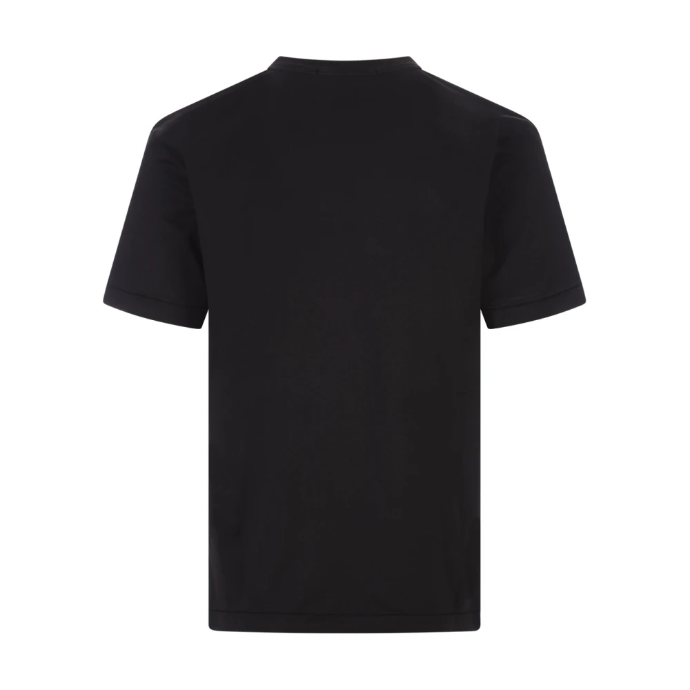 Stone Island Zwart Katoenen Jersey Slim Fit T-shirt Black Heren