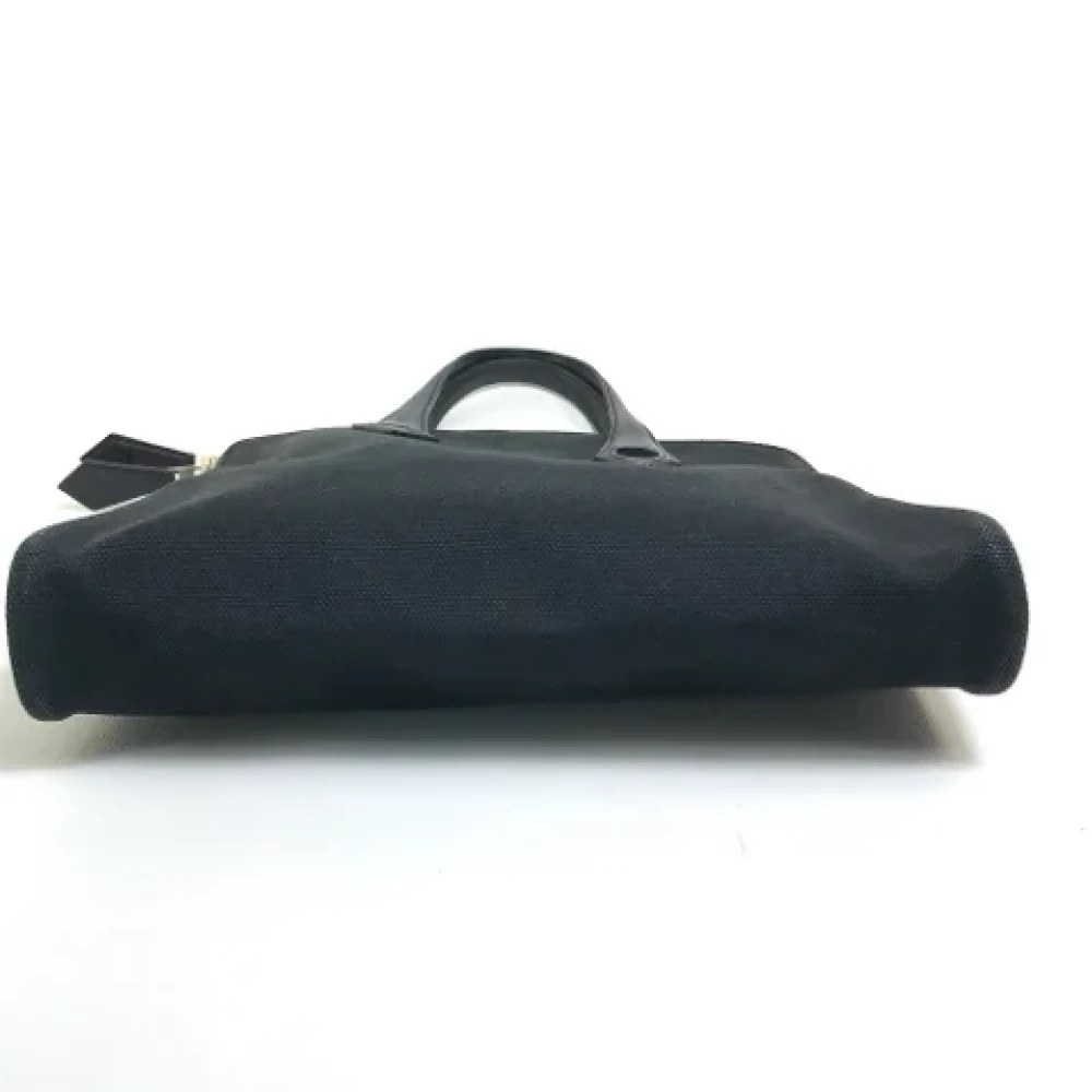 Hermès Vintage Pre-owned Fabric handbags Black Dames