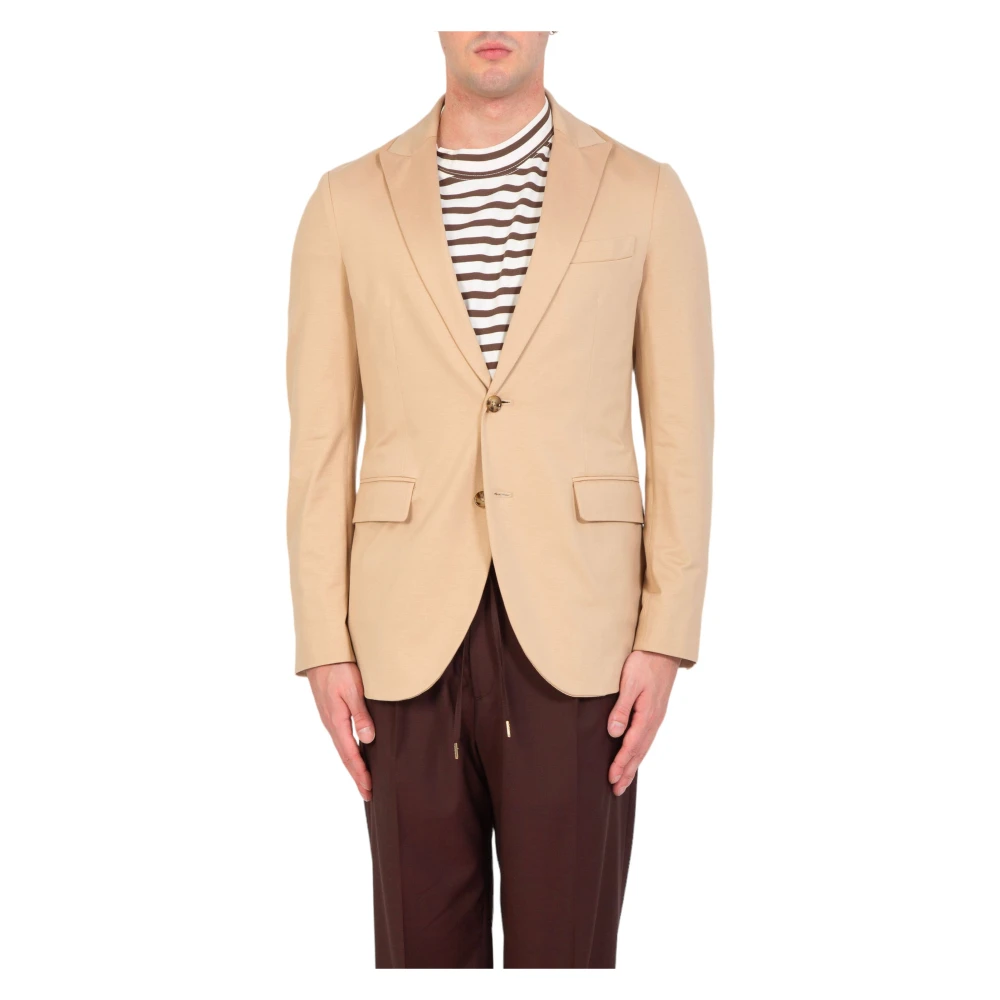 Circolo 1901 Jersey Blazer in Grigio Beige Heren
