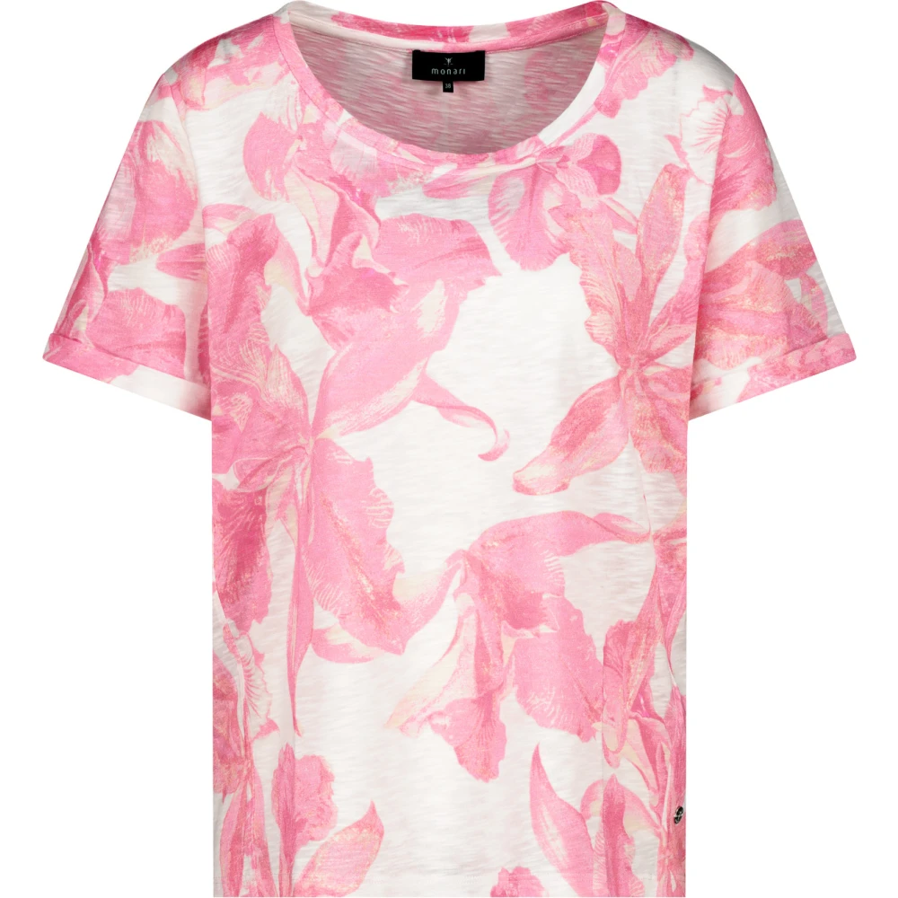 Monari T-shirt met bloemmotief