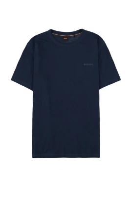 Logodetaljerad bomulls-T-shirt