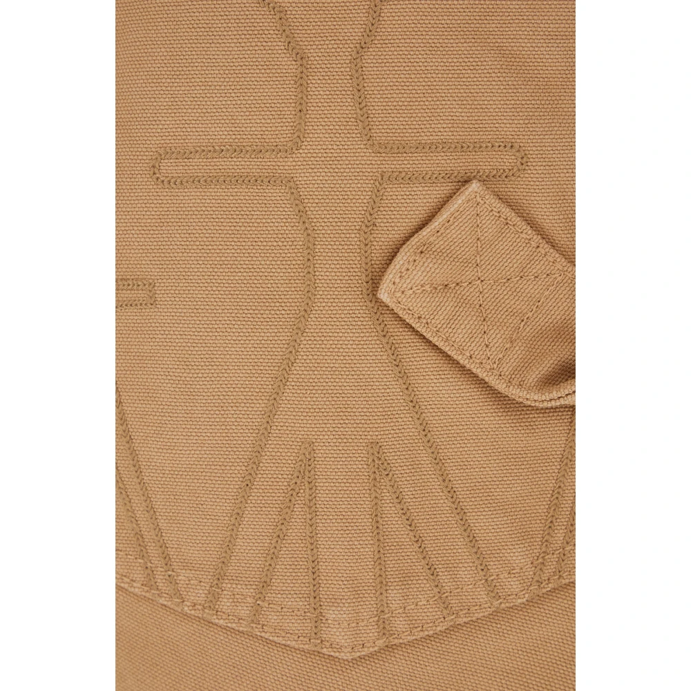 JW Anderson Stijlvolle Bermuda Shorts voor de Zomer Beige Heren