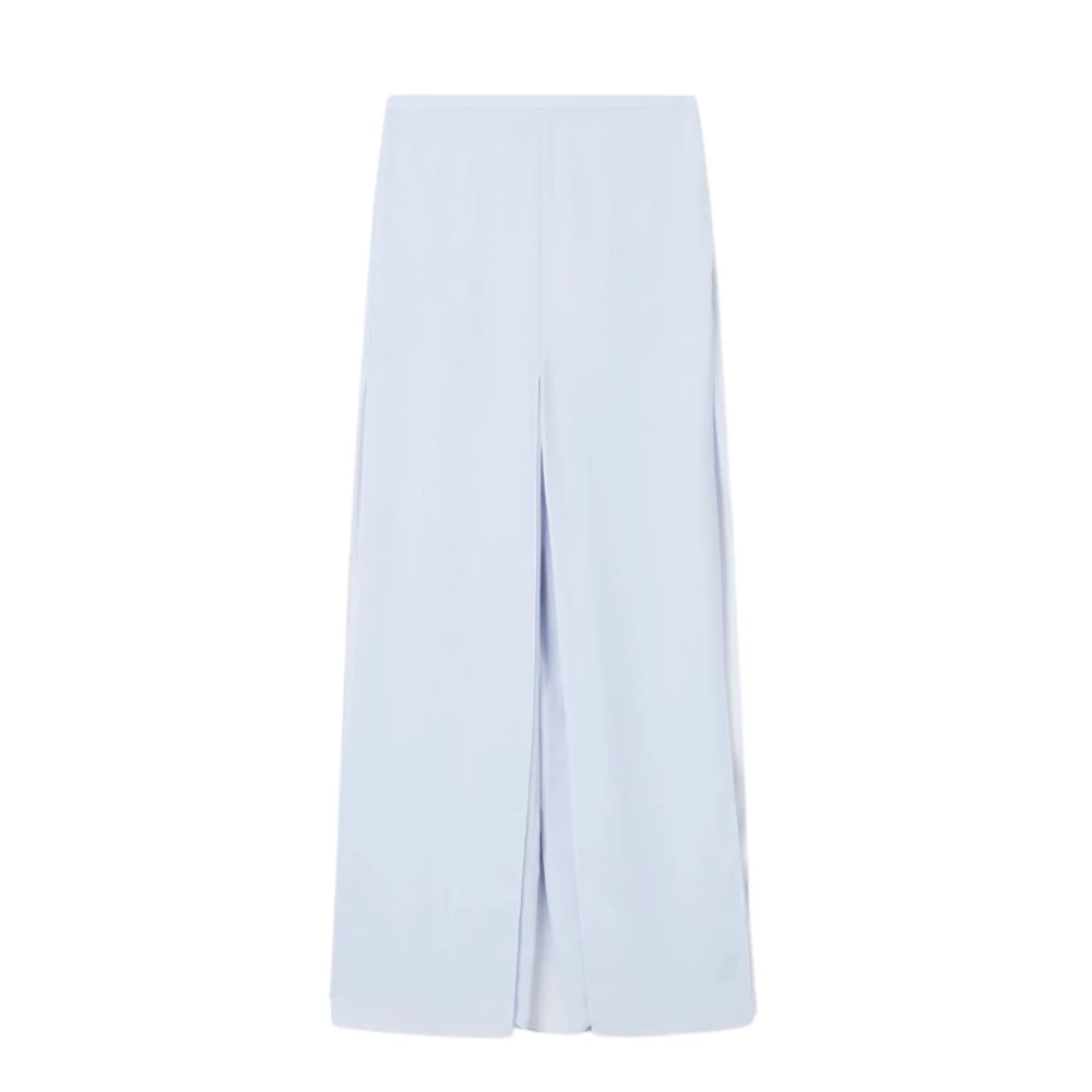 Emporio Armani Women's Blue Wide Trousers, L, Skirt Culottes