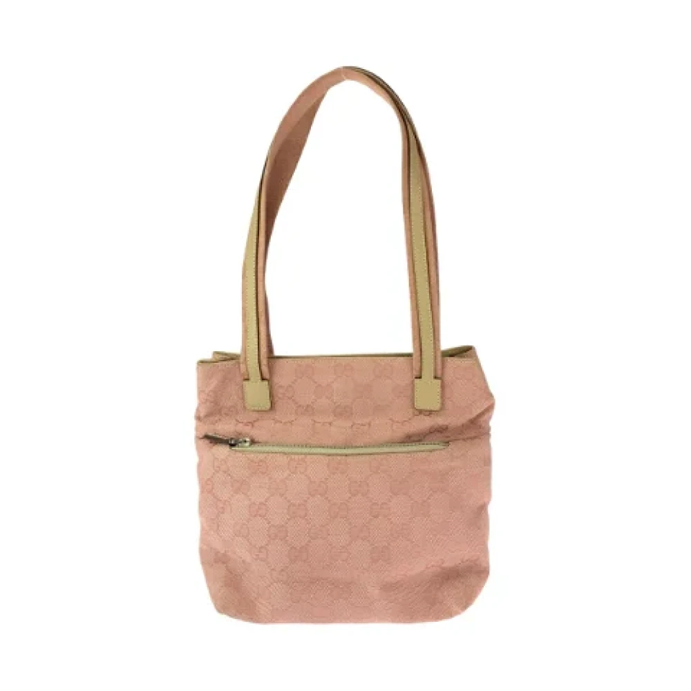 Gucci Vintage Pre-owned Canvas totes Pink Dames