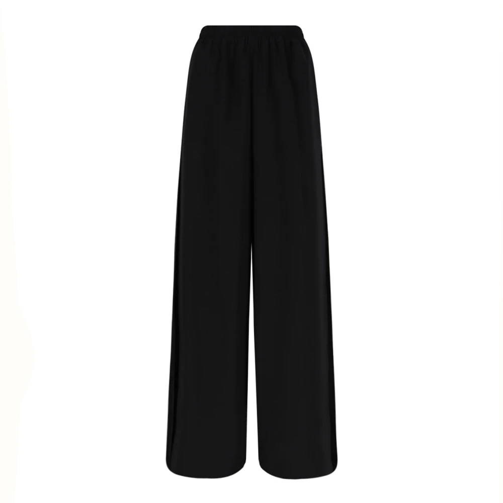 Max Mara Vrouw Zwart Broeken Dames, 2XS, Wijde Fluid Broek