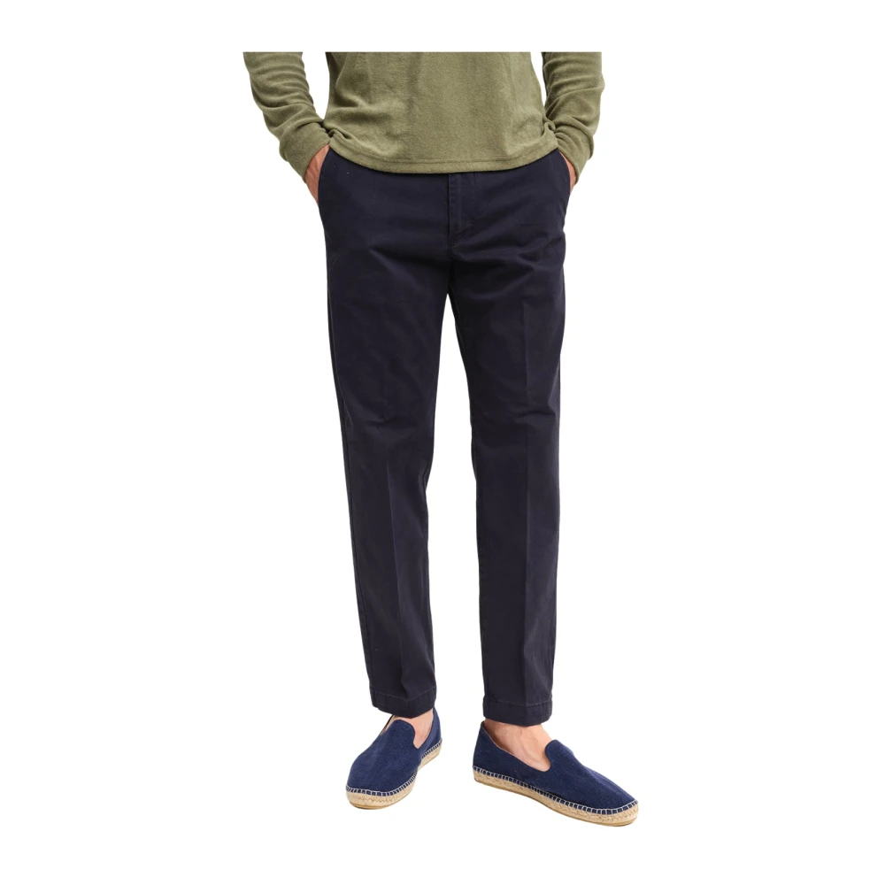 Peninsula Stretch Katoen Chino Broek Blue Heren