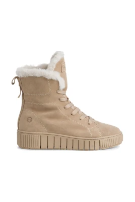 Beige Spets Ankelboots