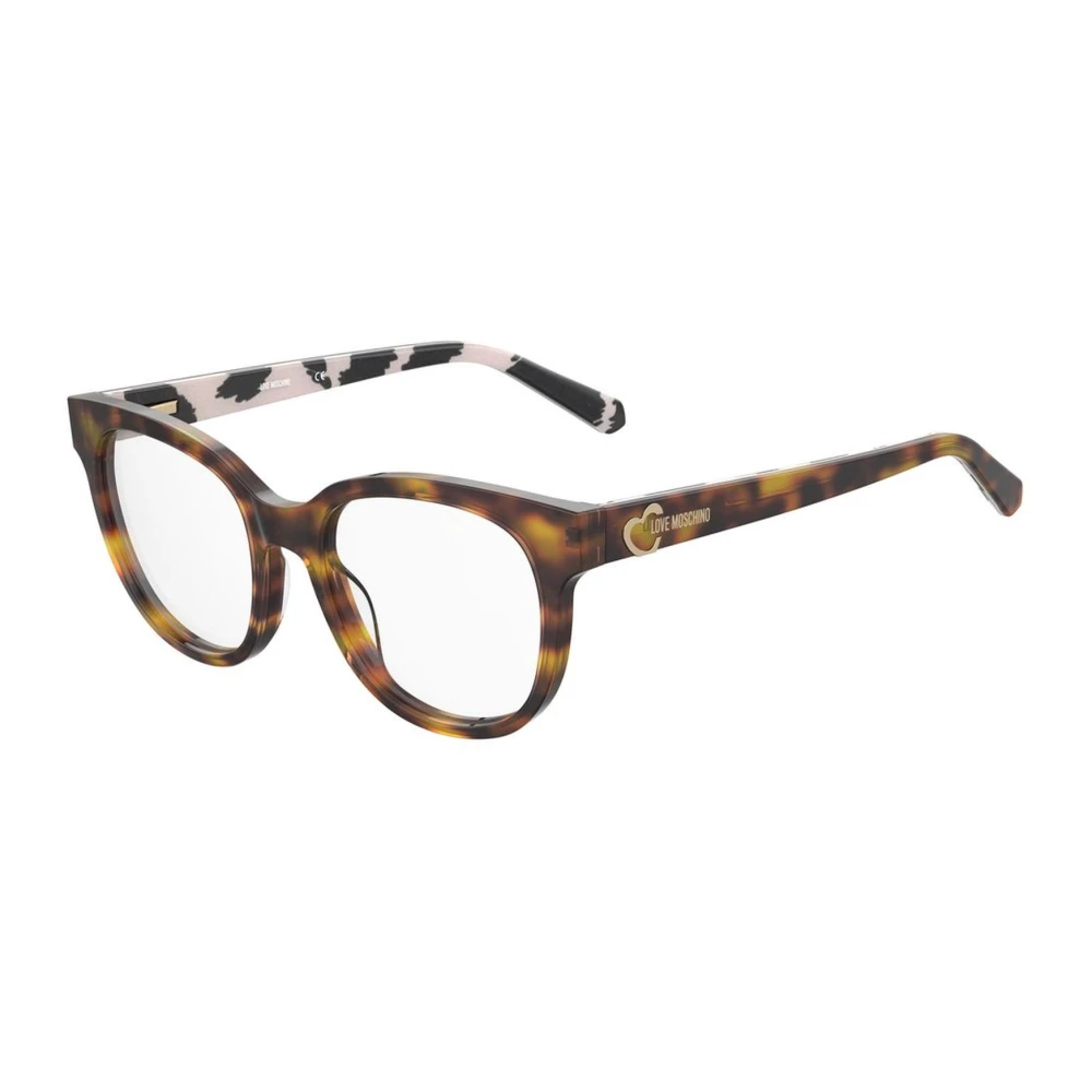 Love Moschino Bruine Acetaatbrilmonturen voor dames Brown Dames
