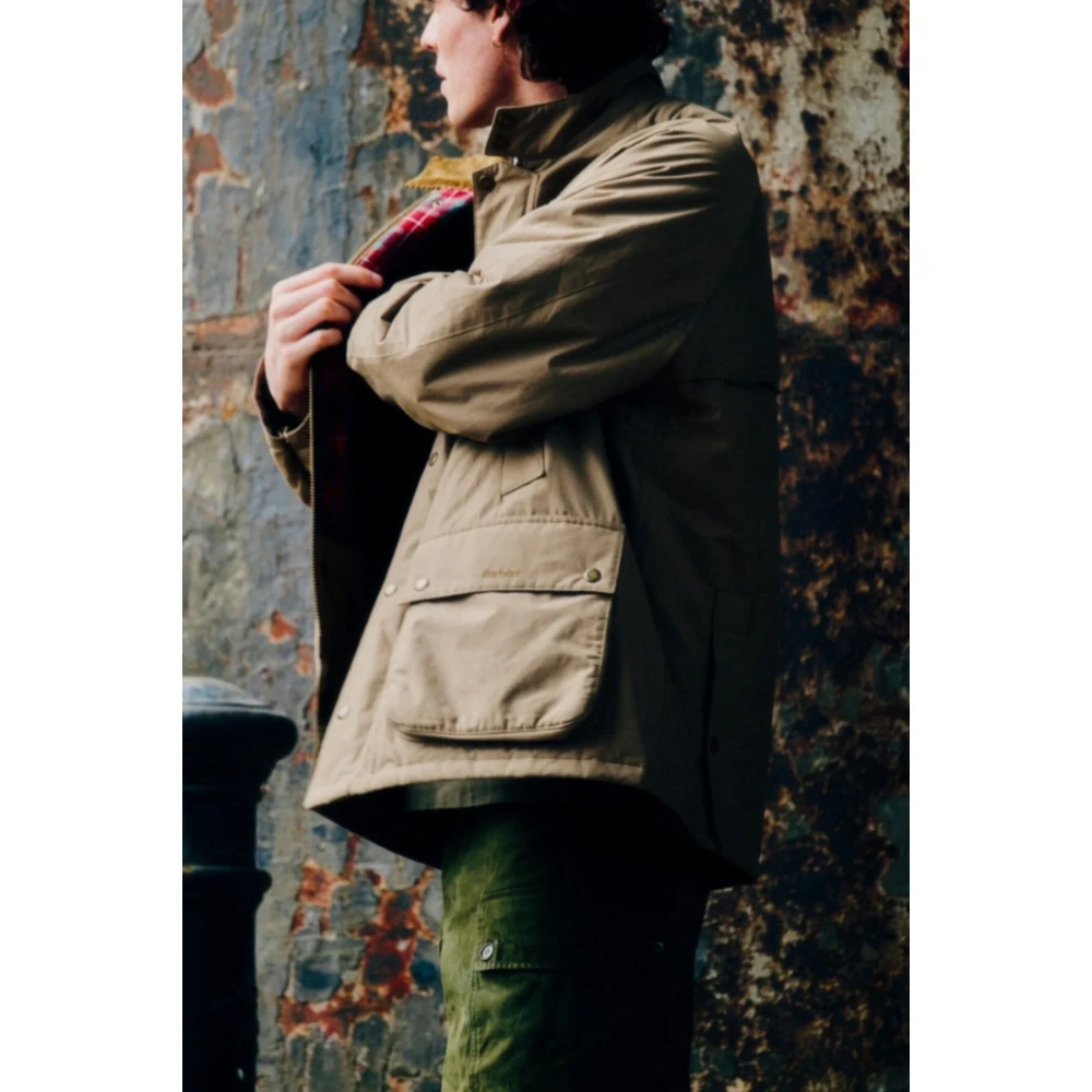 Barbour Oversized Casual Bedale Tan Jas Brown Heren