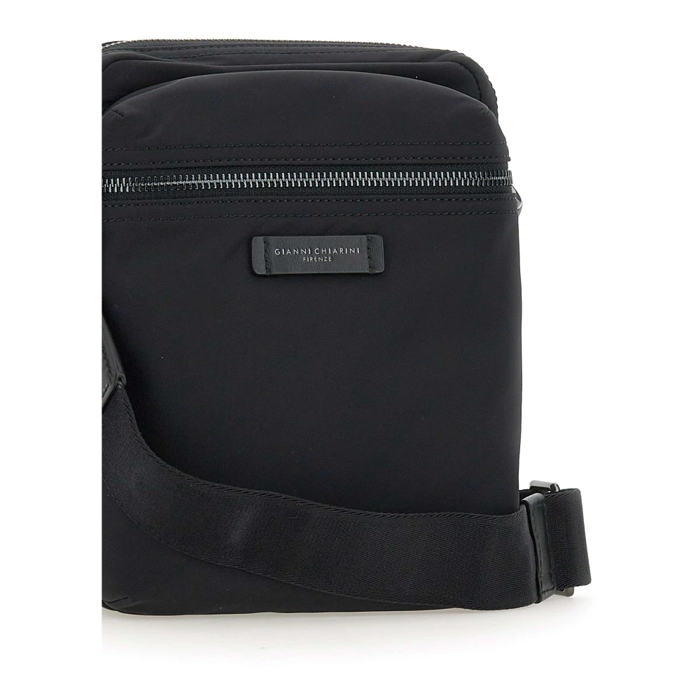 Gianni Chiarini Zwarte Nylon Oslo Schoudertas Black Heren