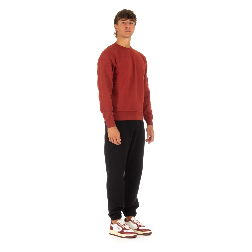 C.P. Company Bordeaux Resist Dyed Sweater Red Heren