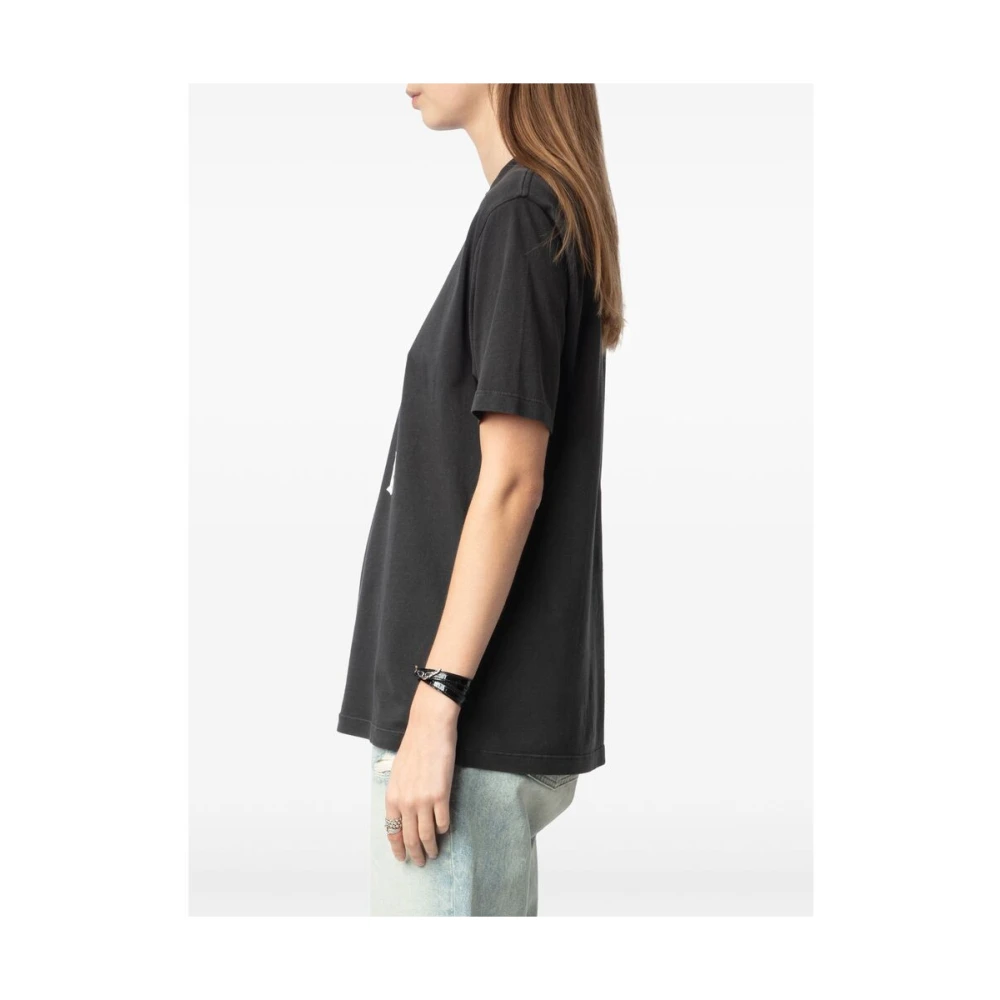 Zadig & Voltaire Stijlvol T-shirt Jwts02770 Carbo Gray Dames